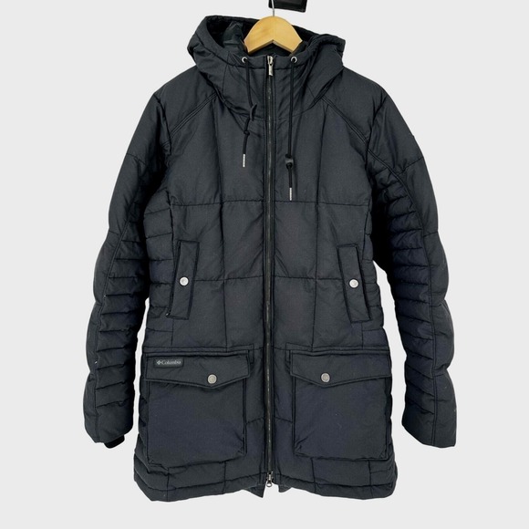 Columbia Fall‎ Mid Jacket Grey Down Size L Quilted - Picture 1 of 9